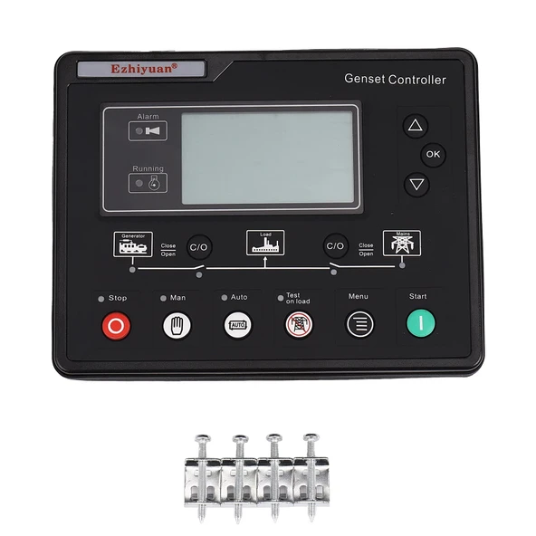 Oikabio SL6120U Jeneratör Seti Kontrol Cihazı LCD Otomatik Jeneratör Kontrol Kutusu Terminali Yükleme Paneli Jeneratör Parçası 6120 ürün görseli 1