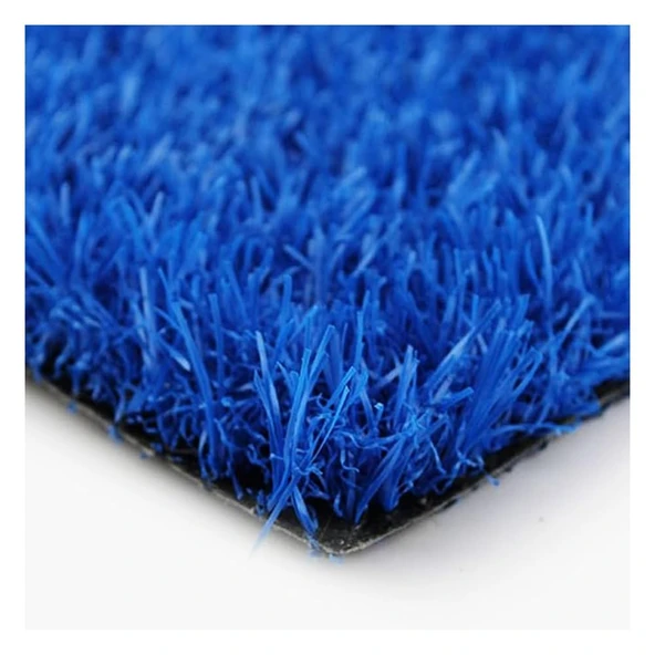 Sentetik Suni Çim, Dış Mekan Dökülme Önleyici Çim Halı Mat, Bahçe Veranda Çim için Drenaj Delikli Kesilebilir DIY Çim Koşucu Halı (Renk: Mavi, Boyut: 39x47IN) ürün görseli 1
