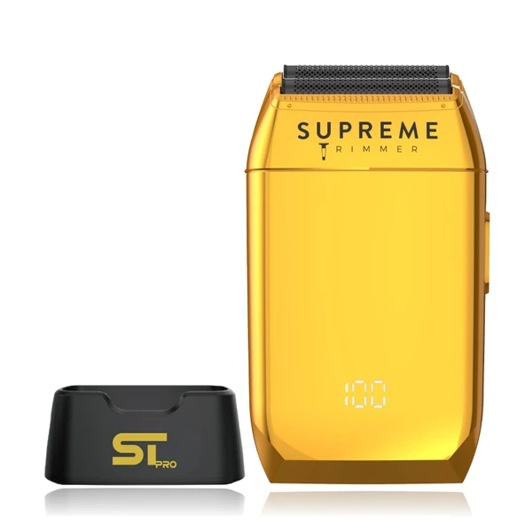 Supreme Trimmer STF602 Erkek Elektrikli Tıraş Makinesi Islak/Kuru Tıraş Makinesi Siyah - Crunch (Altın) ürün görseli 1