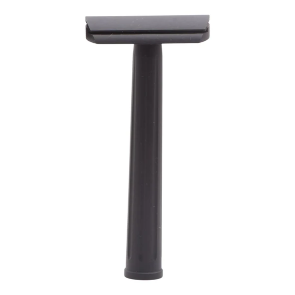 Rex Supply Co. Sayfa 3 Parça Çift Kenarlı Güvenlikli Tıraş Makinesi Jet Siyah Alüminyum Kaplama Erkekler için Hafif CNC İşlenmiş Tıraş Makinesi Seyahat Dostu Tıraş Aleti Tümüyle Uyumlu ürün görseli 1