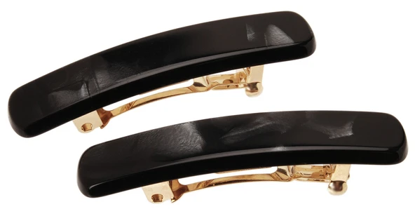 France Luxe Mini Dikdörtgen Toka Çifti - Nacro Black by France Luxe ürün görseli 1