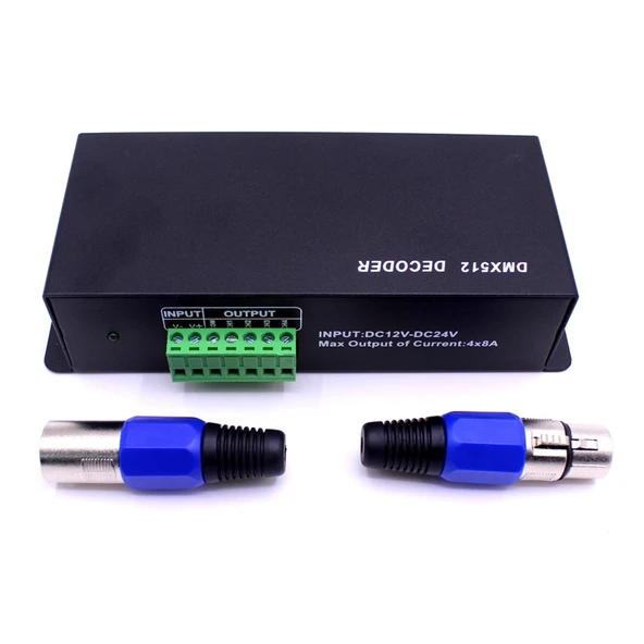 TADZKKIWM DMX512 RGB RGBW LED Denetleyici 3/4/6/12/24CH 30CH 30 Kanal 2A 3A 5A Dekoder Dimmer Sürücüsü 5050 RGB RGBWW LED Şeritler (4ch RGBW Demir Kabuk) ürün görseli 1