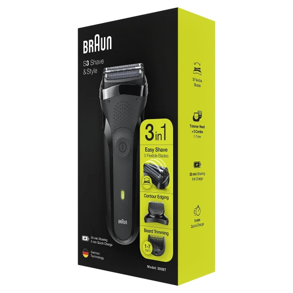 Braun Serisi 3-300BT siyah - Resim 6