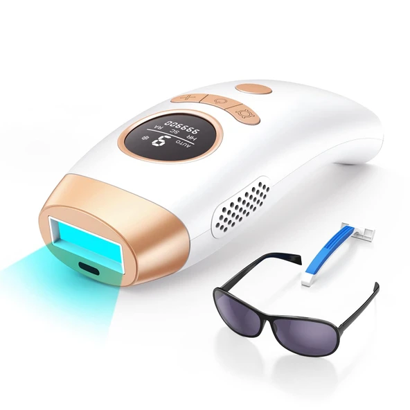 FENCY IPL Kadın ve Erkek Tüy Alma Cihazı, Ağrısız ve Uzun Süreli Sonuçlar, LCD Ekran, Evde Koltuk Altı Tüy Alma Cihazı, Yüz Bacaklar Bikini, Beyaz ürün görseli 1