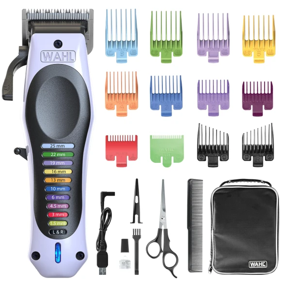 WAHL Color Pro Lityum Saç Kesme Makinesi, Bakım Seti, Aile Saç Kesme Seti, Kesme Uzunluğunun Üstün Kontrolü için Ayarlanabilir Kol, Ultra Güçlü Pil, Makas ve Saç Tarağı ürün görseli 1