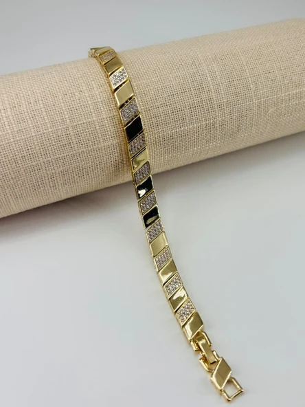 Renk  Pirinç Cm Bileklik 17+2 Cm  - Kbl0514 ürün görseli 1