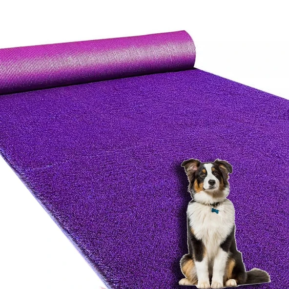 pujindu Suni Çim Çim, Kapalı Açık Sahte Suni Çim Halı Paspas, Balkon Dekorasyonu Veranda için Boyutuna Göre DIY Suni Çim Koşucu Halı (Renk: Mor, Boyut: 31x79IN) ürün görseli 1