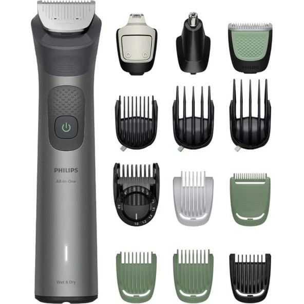 Erkekler için Philips Multigroom 7000, Hepsi Bir Arada Düzeltici, Yüz, Baş ve Vücut için 15'i Bir Arada Elektrikli Sakal Düzeltici ve Saç Düzeltici - 26 Uzunluk Ayarı (0,5-20 mm) (MG7935/15) ürün görseli 1