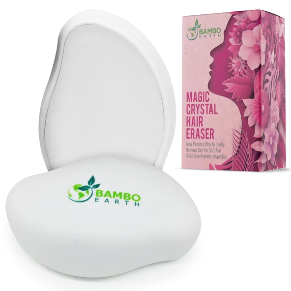 Magic Crystal Hair Remover - Vücut ve Yüz için Yeniden Kullanılabilir Nano Cam Saç Silgi Taş Aracı, Kusursuz ve Ağrısız Epilasyon, Kadınlar ve Erkekler için Peeling Epilatör, ürün görseli 1