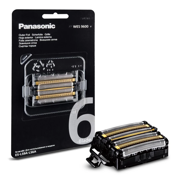 Panasonic WES9600Y1361 Elektrikli Tıraş Makinesi için Yedek Bıçaklar ES-LS9A ve ES-LS6A, Birleşik Paket, 6 Bıçak Sistemi, Gelişmiş Japon Paslanmaz Çelik, Su Geçirmez ürün görseli 1