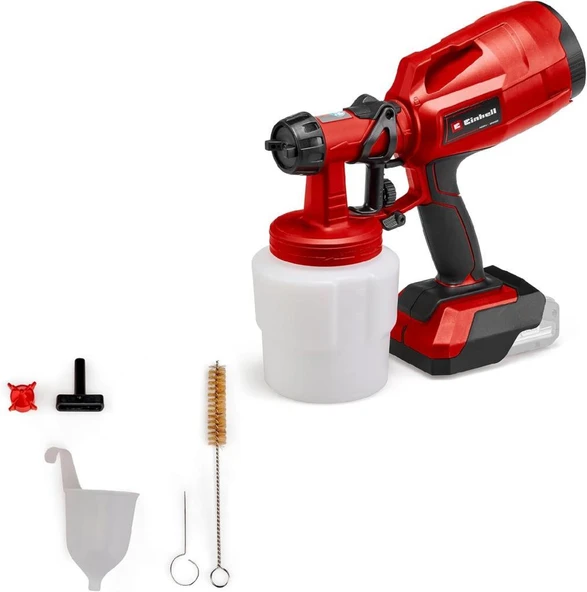 Einhell Akülü Sprey Boya Sistemi TC-SY 18/60 Li-Solo Power X-Change (Li-İyon, 18 V, 650 ml/dk püskürtme kapasitesi, 800 ml boya haznesi, 2,0 mm ve 2,5 mm nozul dahil) - 4260025 Outlet ürün görseli 1