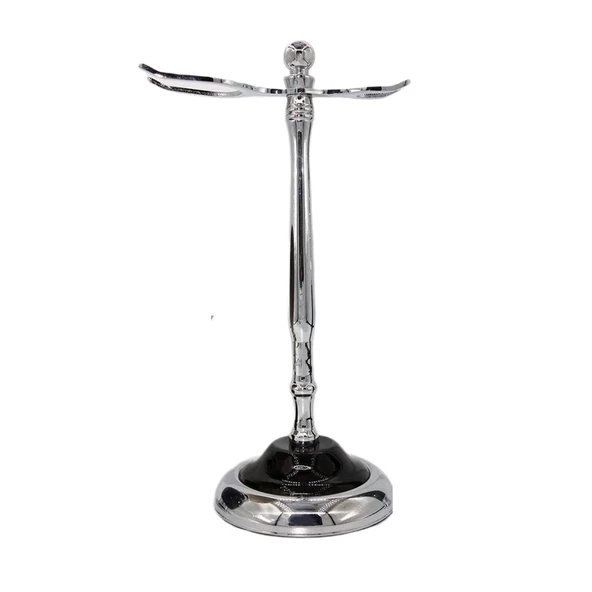 ZLONGBOW Tıraş Standı Gümüş erkek Tıraş Fırçası ve Jilet Tutucu Standı Tutucu Erkek Jilet Tıraş Aksesuarları için Metal Tıraş Standı Tutucu ürün görseli 1