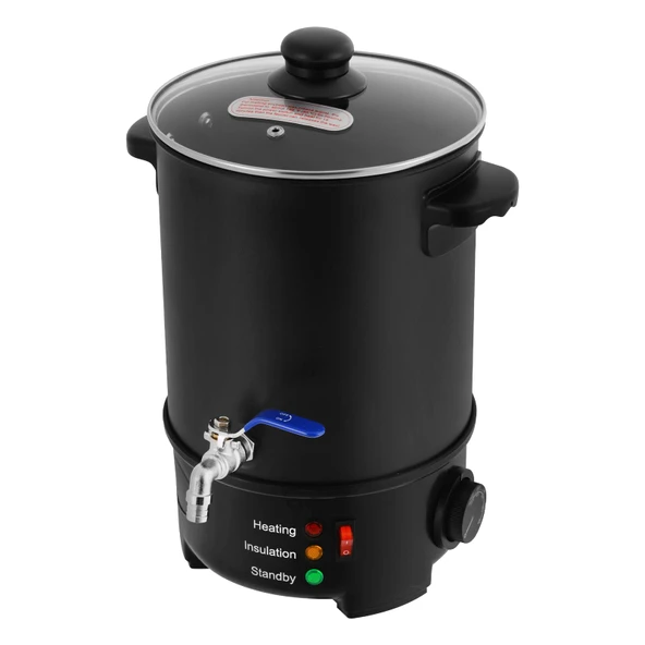 6L Balmumu Eritici, Sıcaklık Kontrollü 1000W Elektrikli Balmumu Eritici, Büyük Balmumu Eritme Potası, Mum Yapımı için Balmumu Eritici, Güzellik Salonları ürün görseli 1
