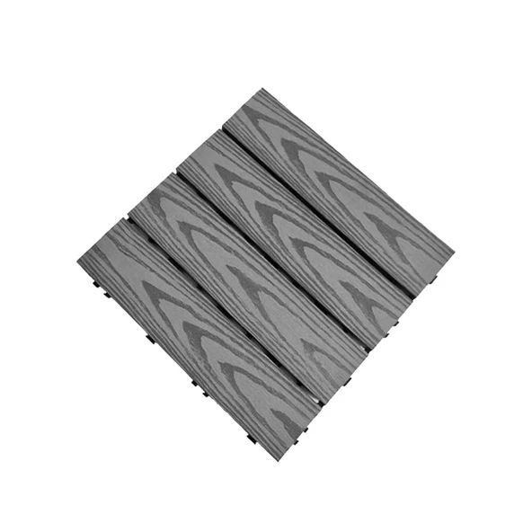 Pujindu Plastik Kilitli Veranda Fayansları, Veranda Fayansları, Birbirine Veranda Fayansları, Dış Mekan Su Geçirmez Döşeme, Herkes İçin (Gri-A,11.8x11.8IN/5PCS) ürün görseli 1