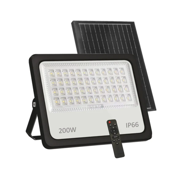 Cata 200W SOLAR Led Sokak Projektör CT-4649 Beyaz Işık ürün görseli 1