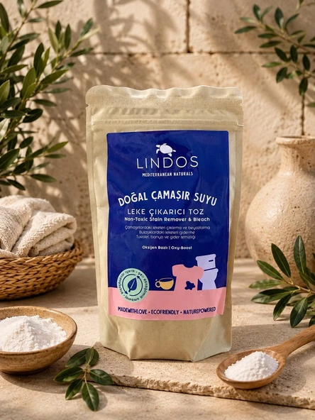 Lindos Oksijen Bazlı Doğal Çamaşır Suyu & Leke Çıkarıcı Toz 400 Gr ürün görseli 1