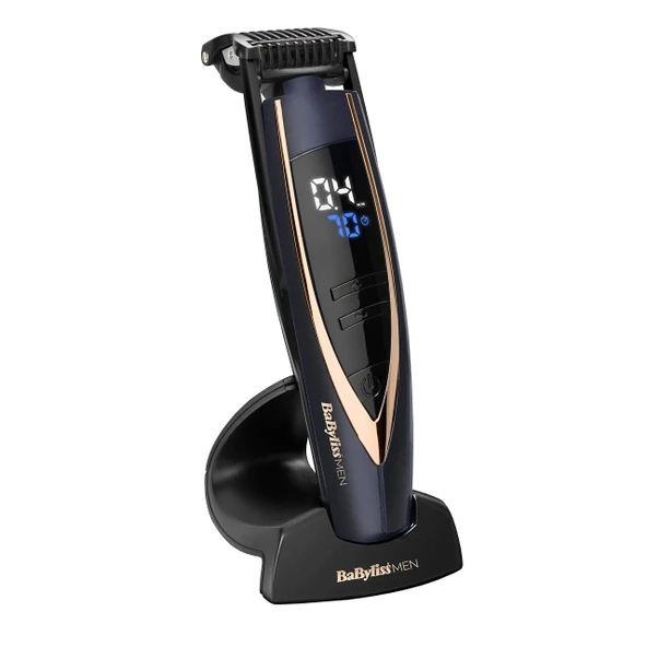 BaByliss Erkek Süper Kirli Sakal XTP Kirli ve Sakal Düzeltme Makinesi, Mavi/Pembe Altın ürün görseli 1