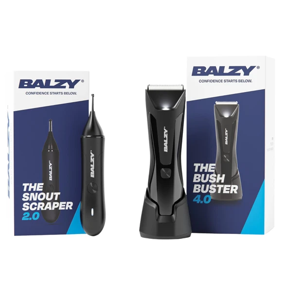 BALZY® Bakım paketi 4.0 erkek, vücut kılı düzeltici, burun düzeltici ve kulak düzeltici, değer paketi ürün görseli 1
