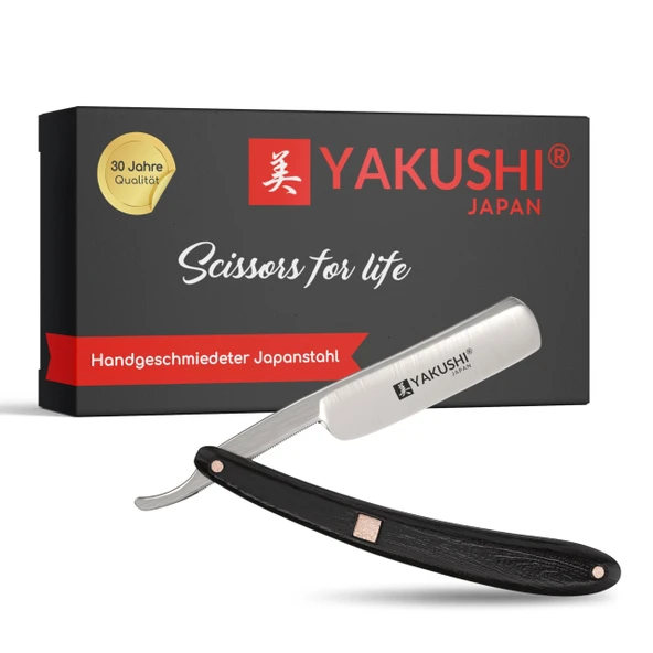 YAKUSHI WOOD ahşap saplı tıraş makinesi I Sabit paslanmaz çelik bıçaklı ve doğal ahşap saplı özel tıraş makinesi I Katlanabilir I En yüksek hassasiyet ve uzun ömürlü keskinlik ürün görseli 1