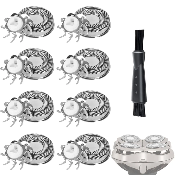 Erkekler için Tıraş Bıçağı Yedek Başlıkları Elektrikli Tıraş Makinesi Yedek Başlıkları 8'li Paket ürün görseli 1