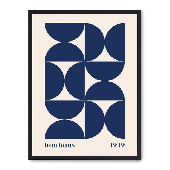 Cuadro bauhaus mavi formlar ii ürün görseli 1