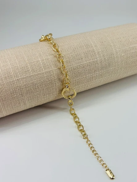 Renk  Pirinç Cm Bileklik 17+4 Cm  - Kbl0472 ürün görseli 1