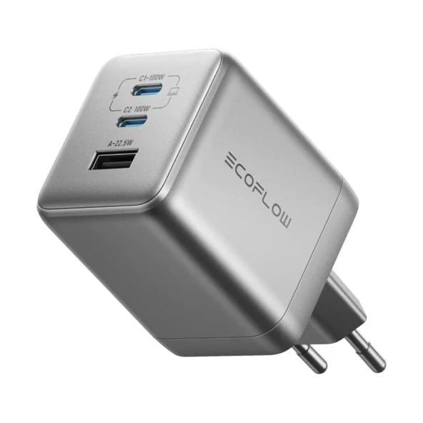 Ecoflow 100W Şarj Cihazı Kablo yok (EFA-100W-GAN-CHARGER-EU) ürün görseli 1