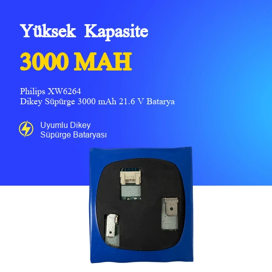 Philips XW6264 Dikey Süpürge 3000 mAh 21.6V Batarya ürün görseli 1