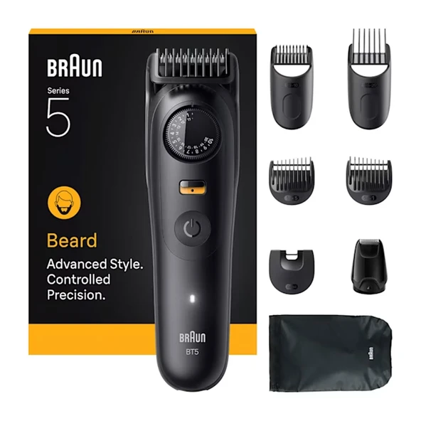 Braun Sakal Kesme Makinesi Serisi 5, +8 Şekillendirme Aletleri, Ultra Keskin Bıçak, BT5560 ürün görseli 1