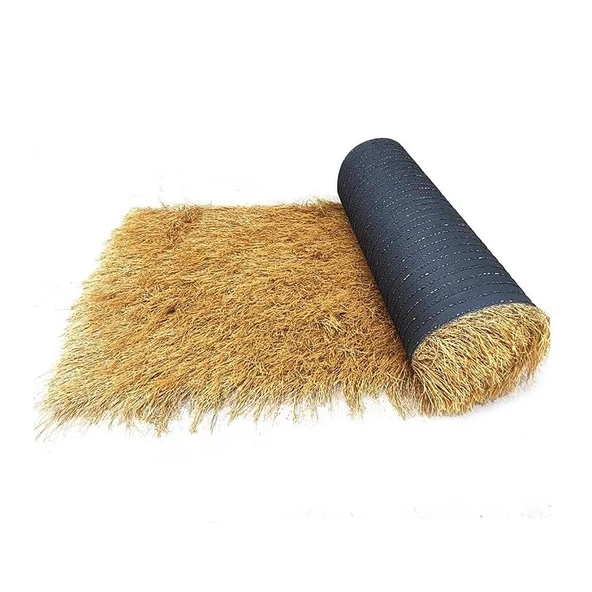 pujindu Yapay Saman Çatı Çatı Ruloları, Bahçe Gazeboları için Saman Çatı Panelleri, Veranda Güneş Koruması için Ekstra Uzun Çim Çatı Şemsiye Kapağı (1x2m/39.4x78.7in) ürün görseli 1
