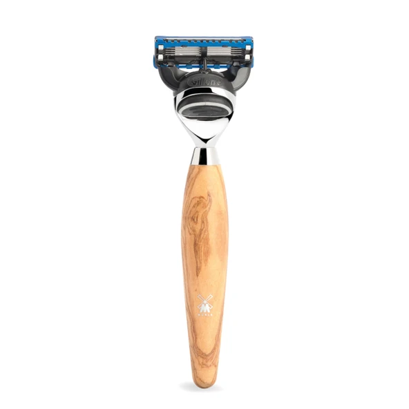 MÜHLE ıslak tıraş makinesi - Kosmo serisi - Gillette bıçaklarıyla uyumlu - zeytin ağacı ürün görseli 1