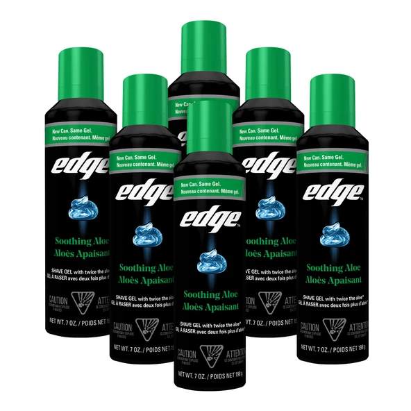 Edge Tıraş Jeli, Yatıştırıcı Aloe, 7 Ons (6'lı Paket), Edge'den ürün görseli 1
