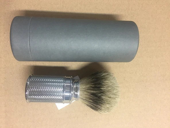 Redecker tıraş fırçası, krom kaplama metal ürün görseli 1