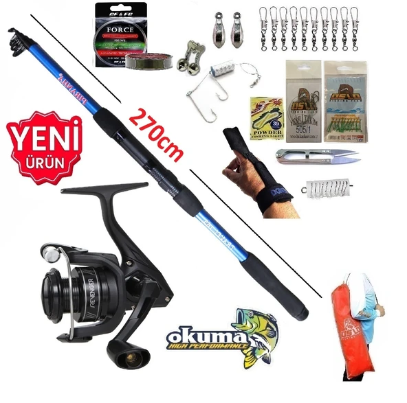 Okuma Revenger Rv-4000A 270cm 50-150gr Travel Tele Kıyı Olta Takımı Seti ürün görseli 1
