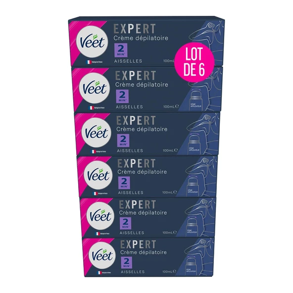 Veet Expert Koltuk Altı Tüy Dökücü Krem 100ml 6 x 100ml ürün görseli 1