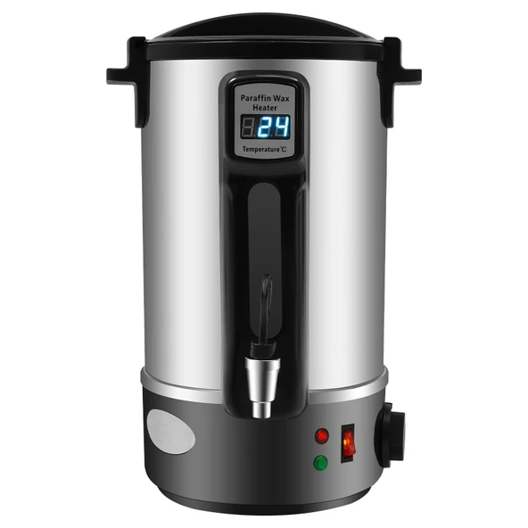 ZHDPYHDD Balmumu Eritici 8L, LED Sıcaklık Göstergesi ve Çıkış Ucu ile Dijital Balmumu Isıtıcı, Mum Yapımı için Paslanmaz Çelik Balmumu Pişirici, Soya Balmumu Parafin Balmumu için DIY Balmumu Eritici ürün görseli 1