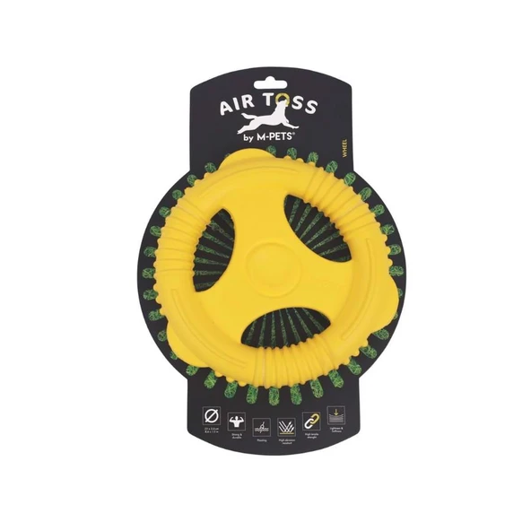 M-Pets Air Toss Whell Suda Yüzen Sarı Köpek Oyuncağı ürün görseli 1
