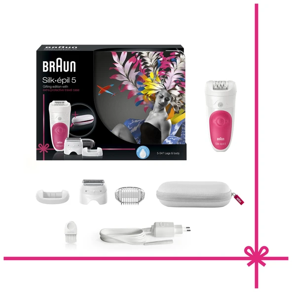 Braun Silk-épil epilatör SE5547WD, hediye seti - Resim 2