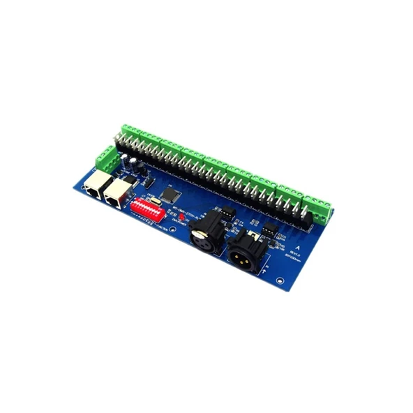 TADZKKIWM DC5V 12V 24V 36V 3CH 4CH 6CH 8CH 9CH 12CH 18CH 27CH 36CH Kanal LED DMX512 Denetleyici Kartı LED Işıklar için LED Dekoder (27CH RJ45) ürün görseli 1
