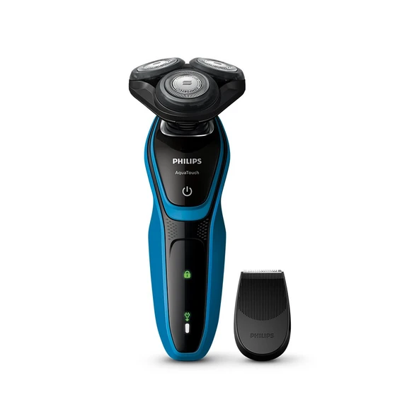 Philips hassas düzelticili erkekler için elektrikli tıraş makinesi AquaTouch Wet & Dry, S5050/04 ürün görseli 1
