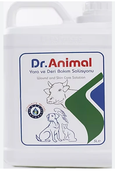 Dr. Animal 5 Lt Kedi Köpek Antiseptik Yara ve Deri Bakım Solüsyonu (Ekonomik Klinik Boyu) ürün görseli 1