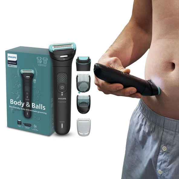 Depilatore Philips BG7470 15 7000 SERİSİ Vücut Bakım Seti Siyah ürün görseli 1