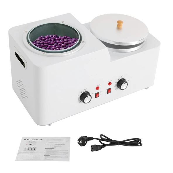 OUKANING Ağda Isıtıcı Ağda Isıtıcı 5L 600W Elektrikli Ağda Isıtıcı 0-120°C Sıcaklık Ayarlanabilir Ağda Isıtıcı Çift Pot Epilasyon ürün görseli 1