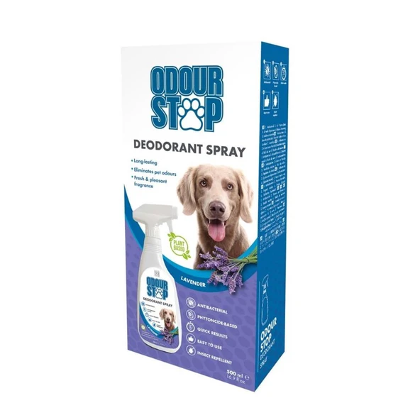 M-Pets Odour Stop Deodorant Spray Lavantalı Koku Giderici 500 Ml ürün görseli 1