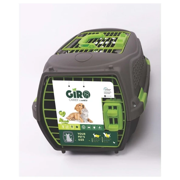 M-Pets Eco Gıro Carrıer Siyah Yeşil Kedi Köpek Taşıma Çantası M ürün görseli 1
