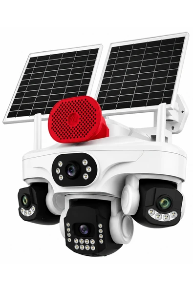 O-kam Pro OK-337Premıum 12MP 4G Sim Kartlı Solar Güvenlik Kamerası Dış Mekan Gece Görüşlü Akıllı Kamera ürün görseli 1