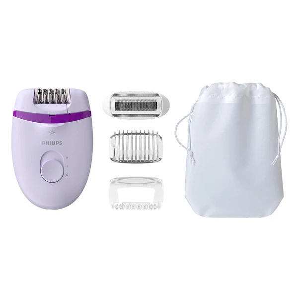 Philips Satinelle Essential Kompakt kablolu epilatör, dört aksesuarla (model BRE275/30) ürün görseli 1
