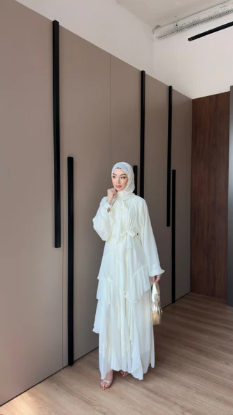 vera şifon elbise şallı - Resim 5