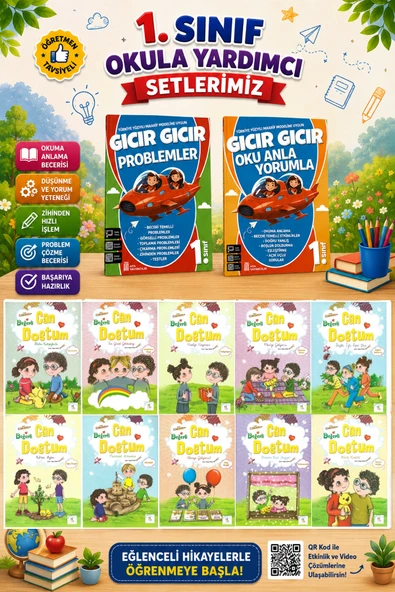 1 .Sınıf Oku Anla Yorumla + Problemler + Değerli Can Dostum Hikaye Seti ürün görseli 1
