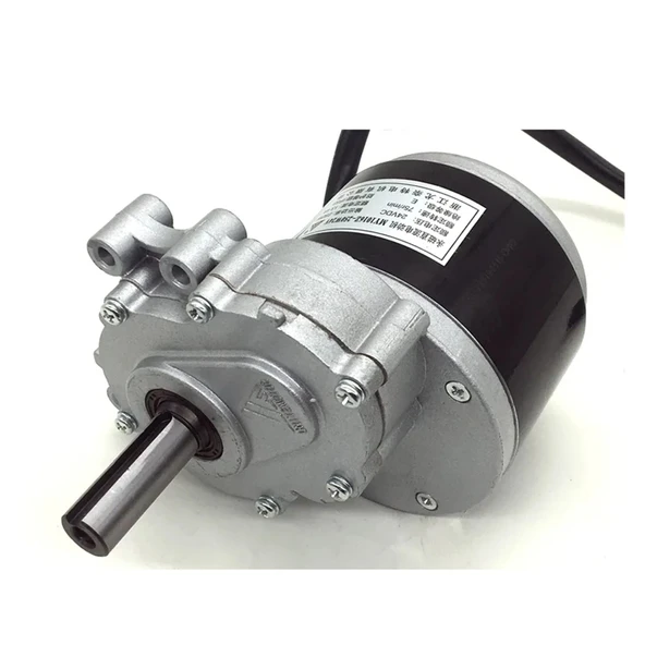 Fırçalanmış DC Şanzıman，Elektrikli Tekerlekler için Fırçalanmış Düşük Hızlı Dişli Motor, 250W, 24V, 75RPM/120RPM, 44mm Uzun, 17mm Çap Taşınabilir Masaüstü Makinesi ürün görseli 1